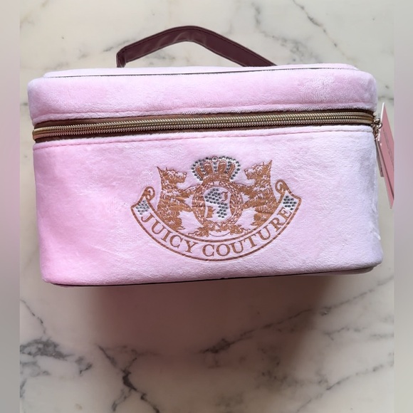 👛 New Juicy Couture Cosmetic Train Case Bag - Picture 3 of 8